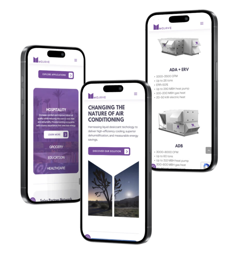 Mobile responsive design and development