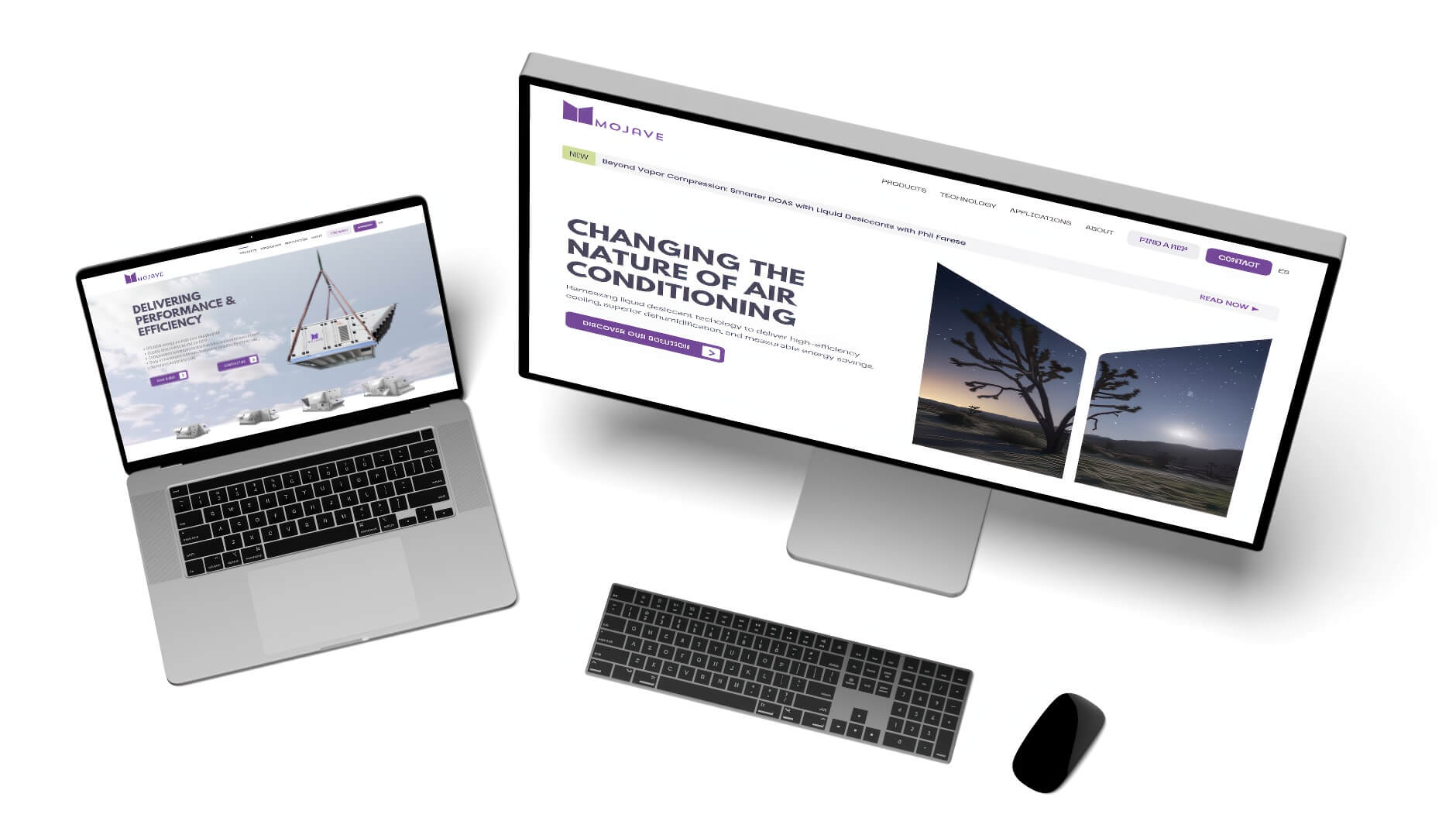Mojave desktop and laptop CMS responsive design